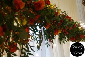 dekoracje jesienne weselne